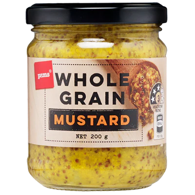 Pams Whole Grain Mustard 200g
