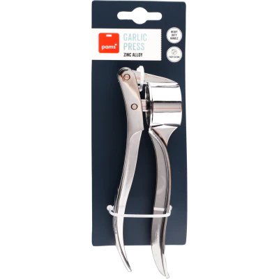 Pams Zinc Alloy Garlic Press 1pk
