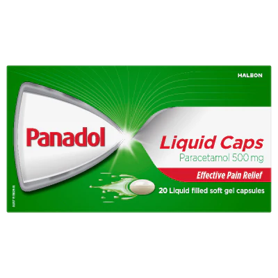 Panadol Paracetamol 500mg Liquid Caps 20pk
