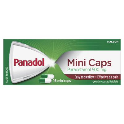 Panadol Paracetamol 500mg Mini Capsules 16pk