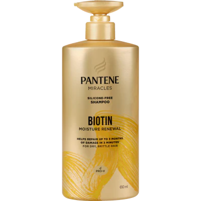 Pantene Pro-V Miracle Biotin Moisture Renewal Silicone-free Shampoo 650ml
