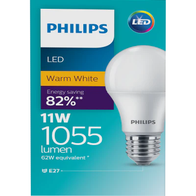Philips LED Warm White 11W 1055 Lumen Screw Bulb 1pk