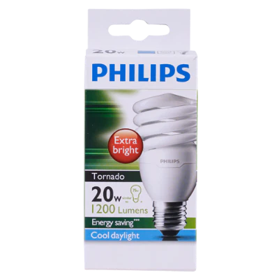 Philips Tornado 20W Screw Bulb 1pk