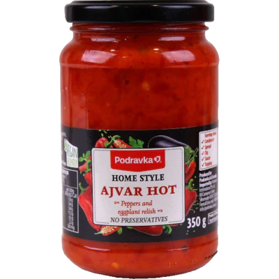 Podravka Home Style Ajvar Hot Relish 350g
