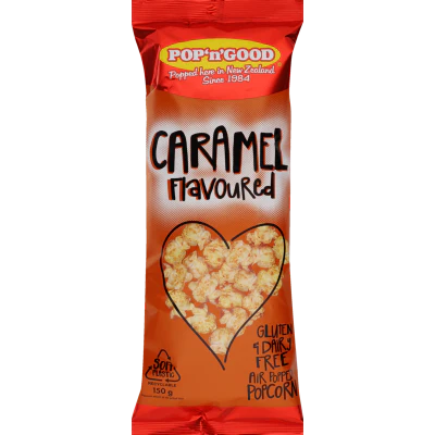 Pop'n'Good Caramel Flavoured Popcorn 150g