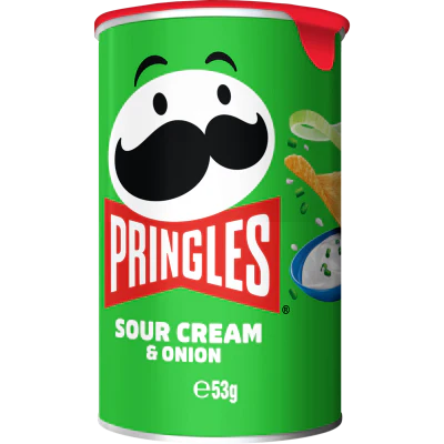 Pringles Sour Cream & Onion Potato Chips 53g