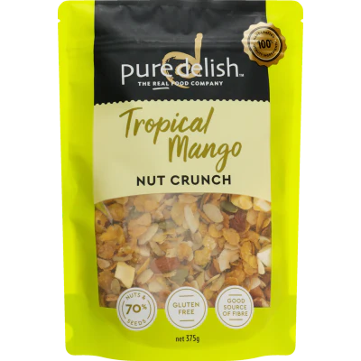 Pure Delish Tropical Mango Nut Crunch 375g