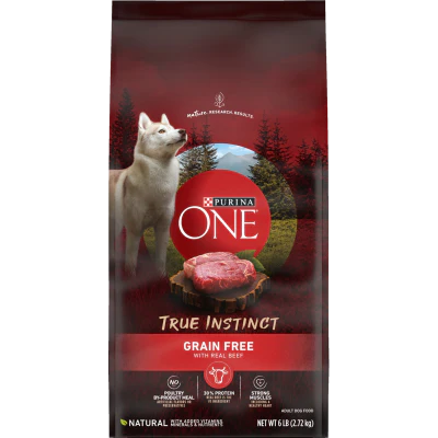 Purina ONE True Instinct Grain Free Beef Dry Dog Food 2.72kg