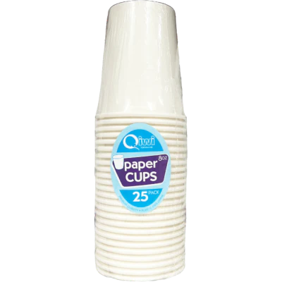 Qiwi 8oz Paper Cups 25pk