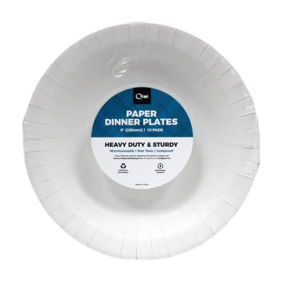 Qiwi Paper Dinner Plates 10pk