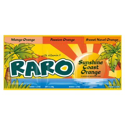 Raro Sunshine Coast Orange Flavoured Beverage Mix 240g
