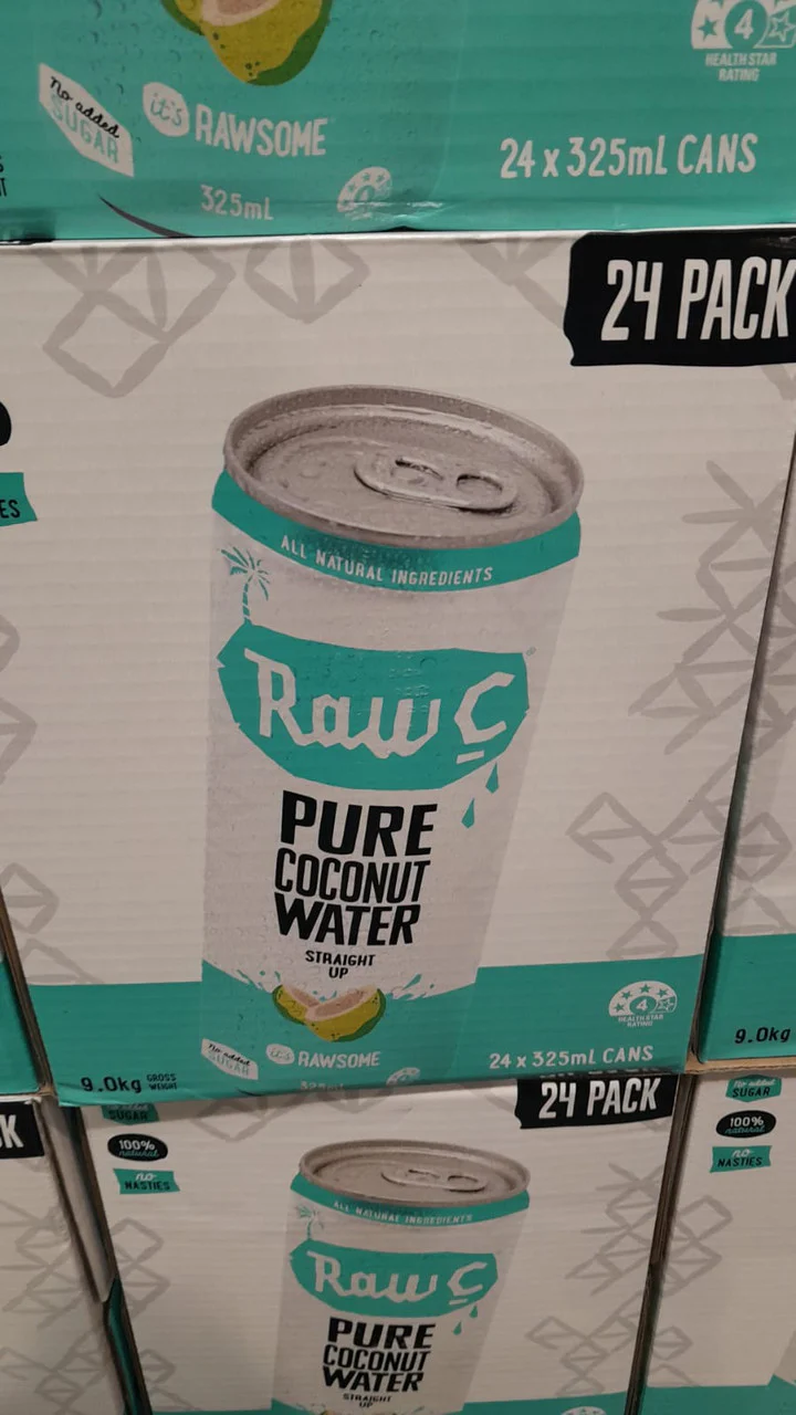 Raw C Pure Coconut Water 24 x 325ml - Image 2
