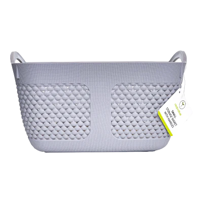 Real Value Small Storage Basket With Handles 1pk