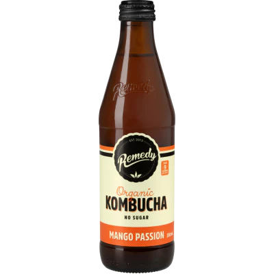 Remedy Mango Passion Organic Kombucha 330ml
