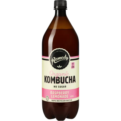 Remedy Raspberry Lemonade Organic Kombucha 1.25l