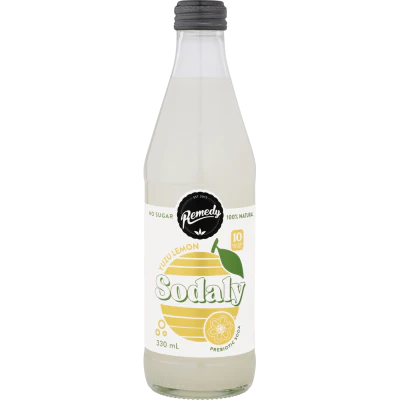 Remedy Sodaly Yuzu Lemon Flavoured Drink 330ml