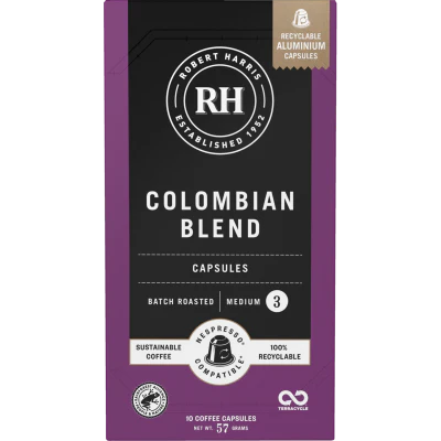 Robert Harris Colombian Blend Coffee Capsules 10 x 5.7g