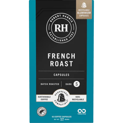 Robert Harris French Roast Coffee Capsules 10 x 5.7g