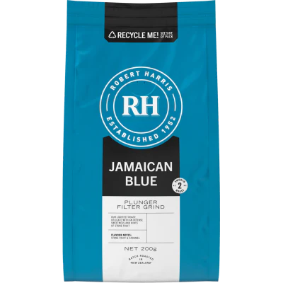 Robert Harris Jamaican Blue Plunger Filter Grind Coffee 200g