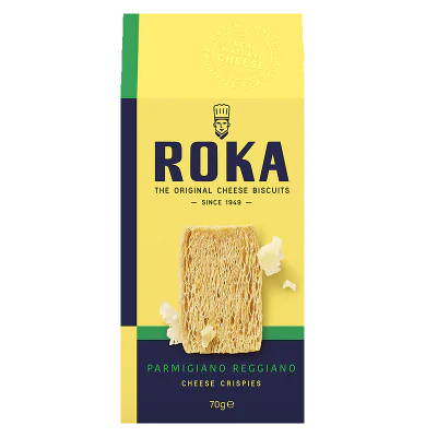 Roka Parmigiano Reggiano Cheese Crispies 70g