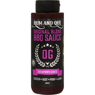 Rum and Que Original Blend "OG" BBQ Sauce 640g