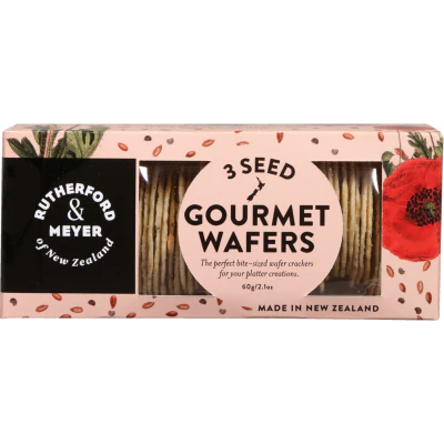 Rutherford & Meyer Three Seed Gourmet Wafers 60g
