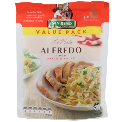 San Remo La Pasta Alfredo Pasta & Sauce 160g