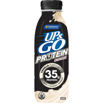 Sanitarium Up & Go Protein Energize Vanilla Liquid Breakfast 500ml