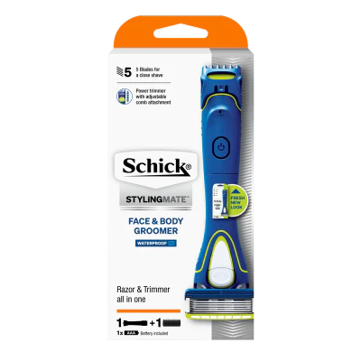 Schick Styling Mate Face & Body Groomer + 1 Cartridge 1pk