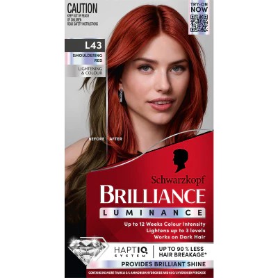 Schwarzkopf Brilliance Smouldering Red L43 Hair Colour 143ml