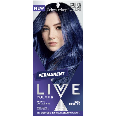 Schwarzkopf Live Blue Mercury Hair Colour 75ml