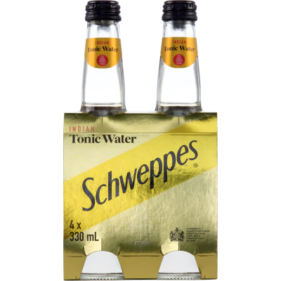 Schweppes Indian Tonic Water Bottles 4 x 330ml