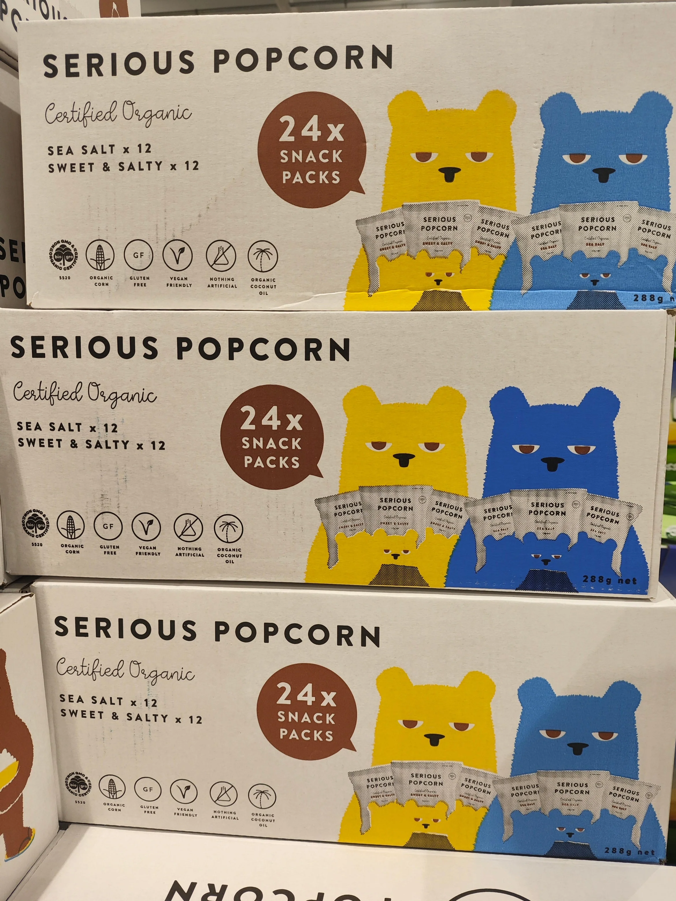 Serious Popcorn Sea Salt + Sweet & Salty 24 x 12g - Image 2