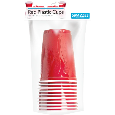 Seymours Red 470ml Party Cups 10pk