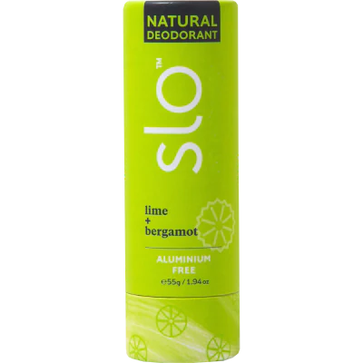 Slo Lime & Bergamot Natural Deodorant 55g