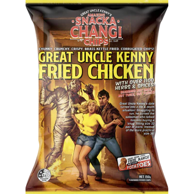 Snacka Changi Chips Great Uncle Kenny Fried Chicken Potato Chips 150g