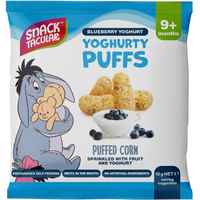 Snacktacular Blueberry Yoghurty Puffs Baby Snack 9+ Months 12g