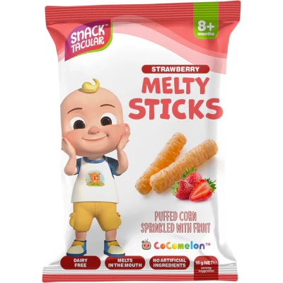 Snacktacular Strawberry Melty Sticks Baby Snack 8+ Months 16g