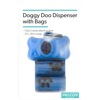 Snazzee Doggy Doo Dispenser With Bags 1pk