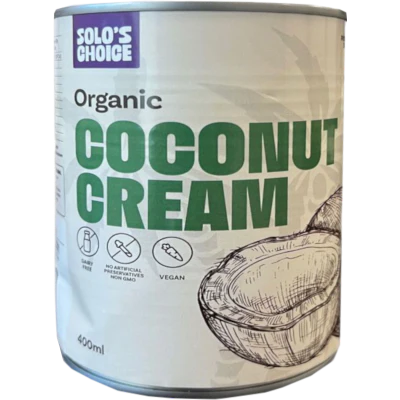 Solo's Choice Organic Long Life Coconut Cream 400ml