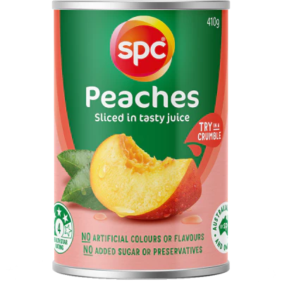 SPC Peaches Sliced In Tasty Juice 410g