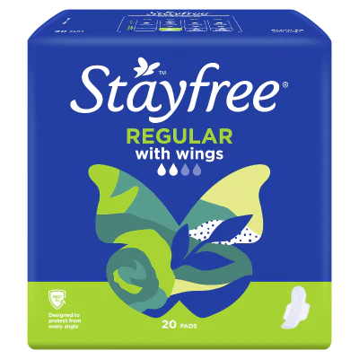 Stayfree Regular Pads With Wings 20pk