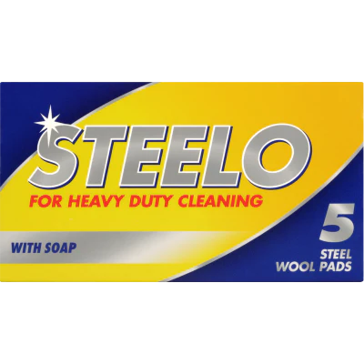 Steelo Soap Steel Wool Pads 5pk