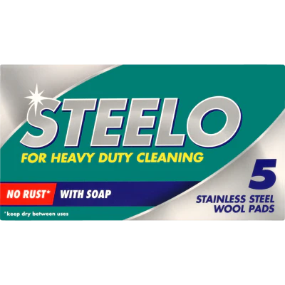 Steelo Stainless Steel Wool Pads 5pk