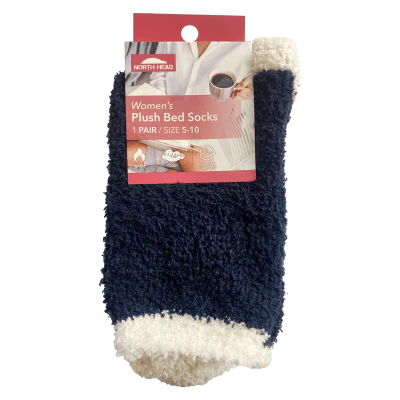 Stretto Women's Plush Bed Socks Size 5-10 1pk