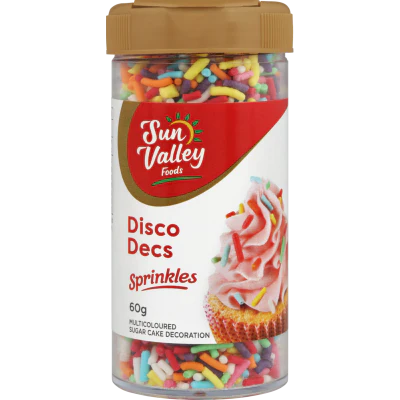 Sun Valley Foods Disco Decs Sprinkles 60g