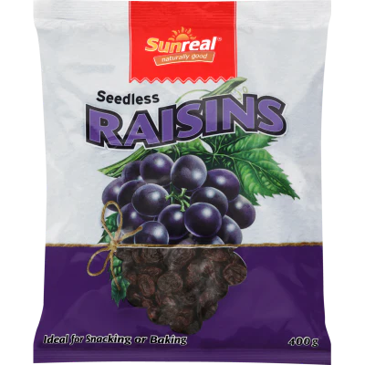 Sunreal Seedless Raisins 400g