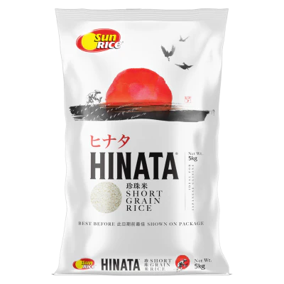 SunRice Hinata Short Grain Rice 5kg