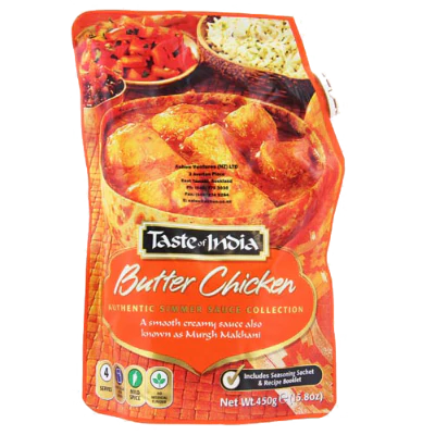 Taste of India Butter Chicken Simmer Sauce 425g