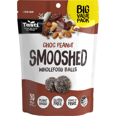 Tasti Choc Peanut Smooshed Wholefood Ball 345g